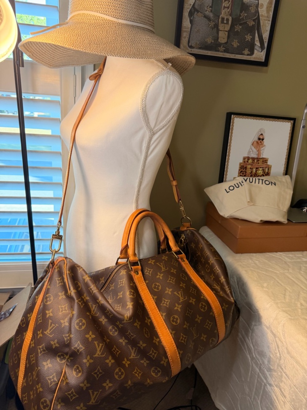 Louis Vuitton Keepall Bandouliere 60 Canvas duffel - Picture 15 of 16